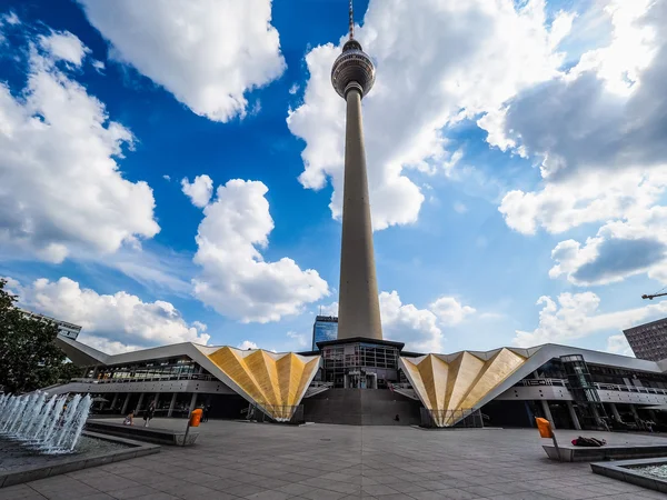 Fernsehturm (Πύργος Τηλεόρασης) στο Βερολίνο (Hdr) — Φωτογραφία Αρχείου