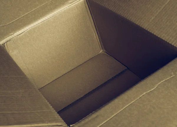 Vintage looking Inside a box — Stock Photo, Image