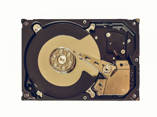 Vintage looking Hard disk — Stock Photo, Image