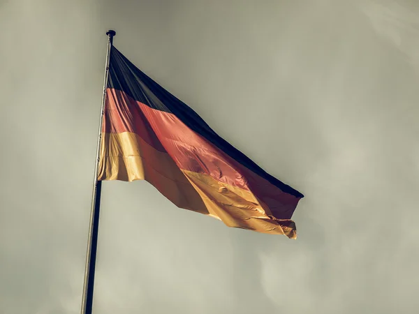 Винтажный германский флаг — стоковое фото