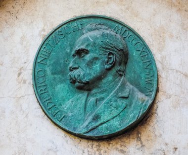 Nietzsche memorial plaque in Turin (HDR) clipart
