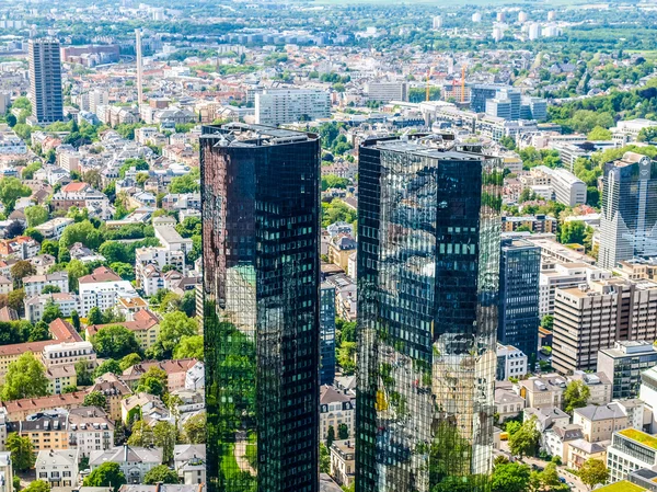 Deutscha Bank em Frankfurt (HDR ) — Fotografia de Stock