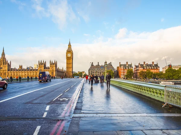 Westminster Bridge London (HDR) — Stock Photo, Image