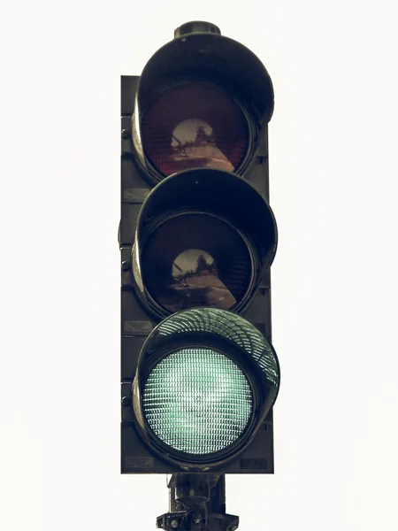 Vintage looking Green light — Stock Photo, Image