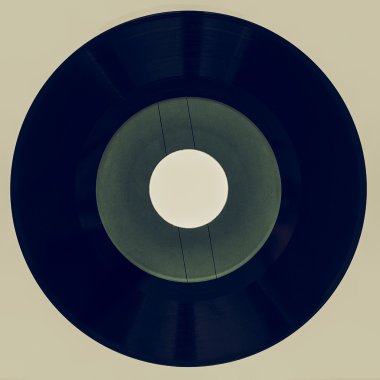 Vinil görünümlü vinil kayıt izole edildi