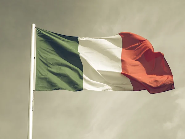 Vintage look Drapeau de l'Italie — Photo