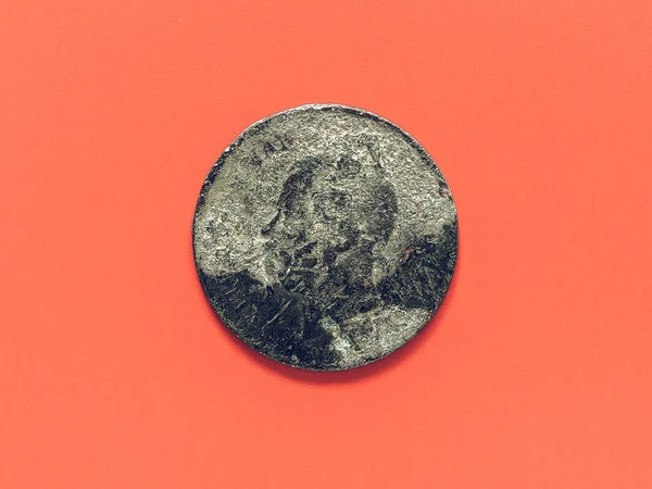 Vintage starých rezavých mince — Stock fotografie