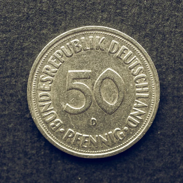 Vintage Euro coin — Stock Photo, Image