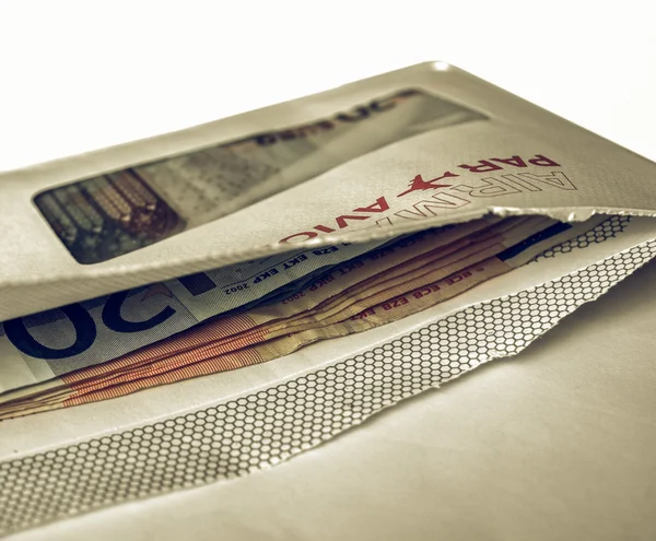 Vintage Money in envelope — Stock Photo, Image