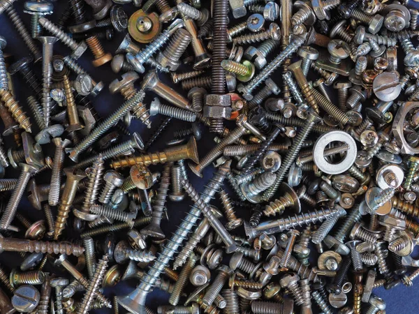 Set Many Bolts Nuts Screws Washers — Stock Photo, Image