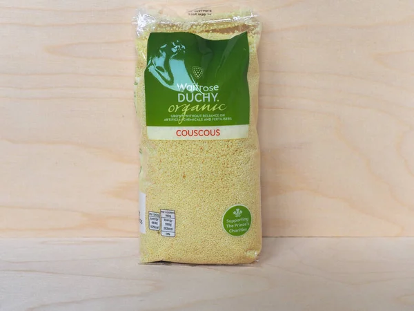 London Circa December 2020 Packet Waitrose Duchy Organic Couscous — Stock Photo, Image