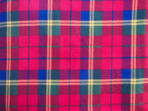 Vermelho Verde Azul Amarelo Textura Tartan Útil Como Fundo — Fotografia de Stock