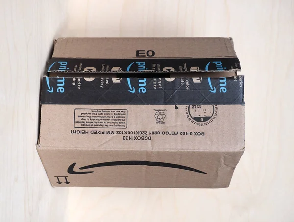 Seattle Usa Circa December 2020 Amazon Paket — Stockfoto