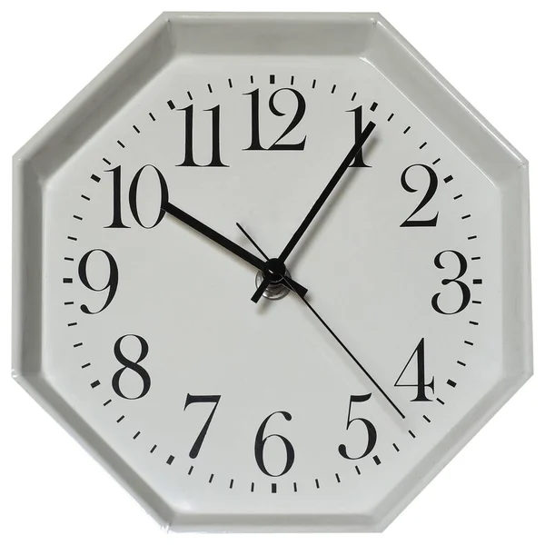 Wall Clock Isolated White Background — Stock Photo, Image