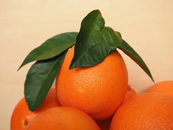 Fruta Doce Laranja Vegetariana Alimentos Nome Científico Citrus Sinensis — Fotografia de Stock