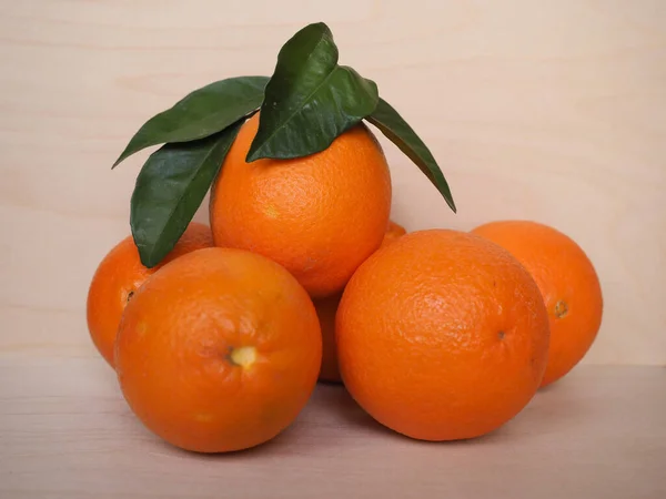 Fruta Doce Laranja Vegetariana Alimentos Nome Científico Citrus Sinensis — Fotografia de Stock