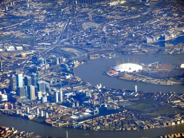 Vista Aérea Ciudad Londres Reino Unido — Foto de Stock