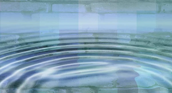 Abstrakcyjne Fale Niebieskiej Wody Basenie — Zdjęcie stockowe