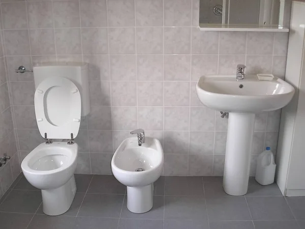 Жилая Ванная Комната Бассейн Туалет Биде — стоковое фото