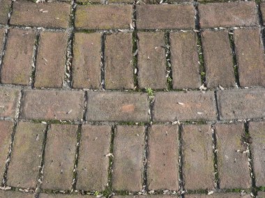 Eskimiş kahverengi tuğla zemin arka plan olarak kullanışlı