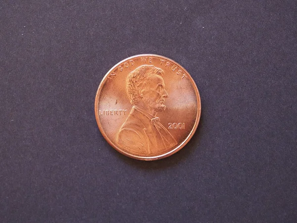 Центова Монета Валюта Сполучених Штатів — стокове фото