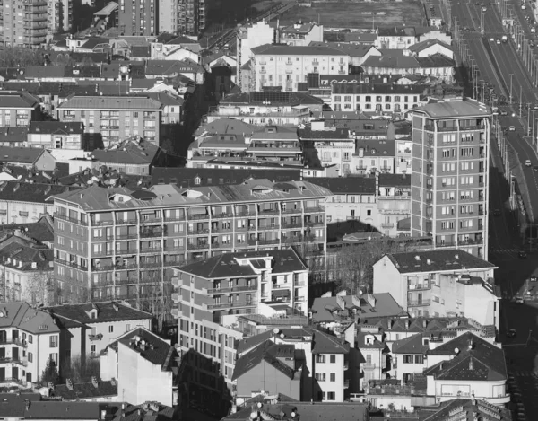 Luftaufnahme Der Stadt Turin Italien Mit Blick Auf Den Platz — Stockfoto