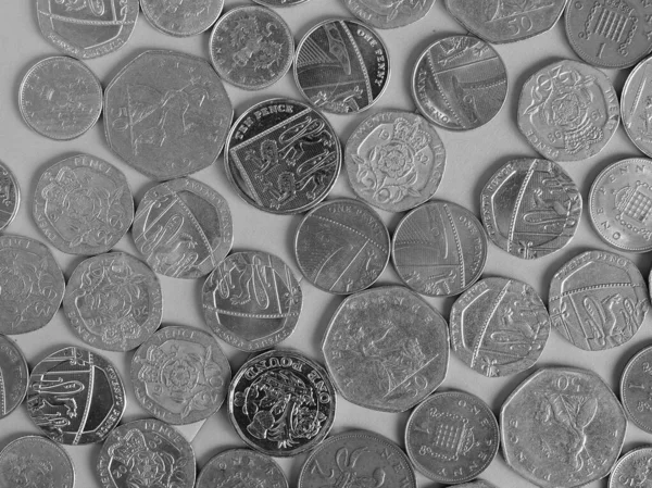 Moneda Libras Gbp Moneda Del Reino Unido Sobre Fondo Blanco — Foto de Stock