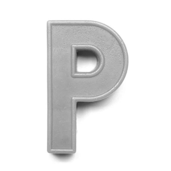 黑白字英文字大写字母P的大写字母 — 图库照片
