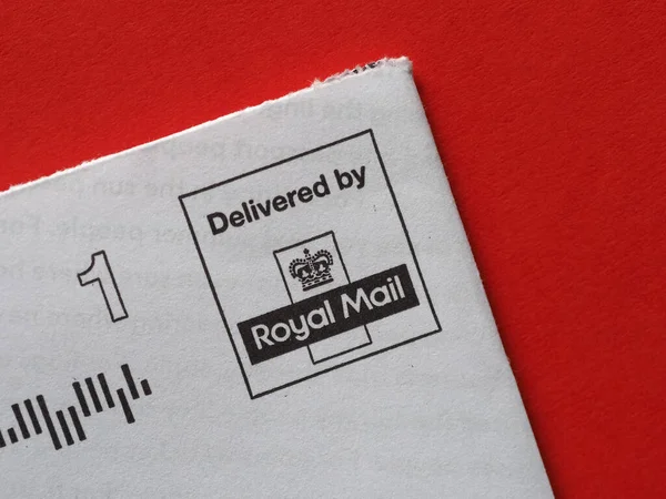 London Ngiltere Circa Nisan 2021 Kraliyet Posta Posta Sayacı Zarfı — Stok fotoğraf