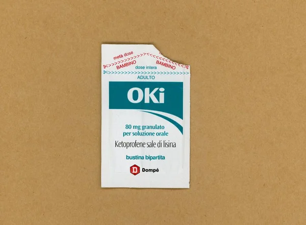 Milan Italy Circa April 2021 Oki Ketoprofen Lysine Salt Non — 图库照片