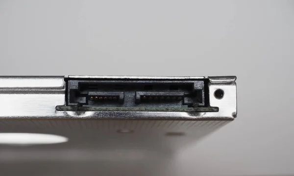 Porta Sata Para Disco Rígido Computador Conexão Ssd — Fotografia de Stock