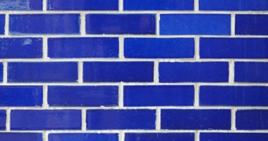 geniş 4K mavi tuğla duvar arka plan olarak kullanışlı