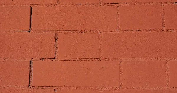 Широкая Стена Красного Кирпича — стоковое фото