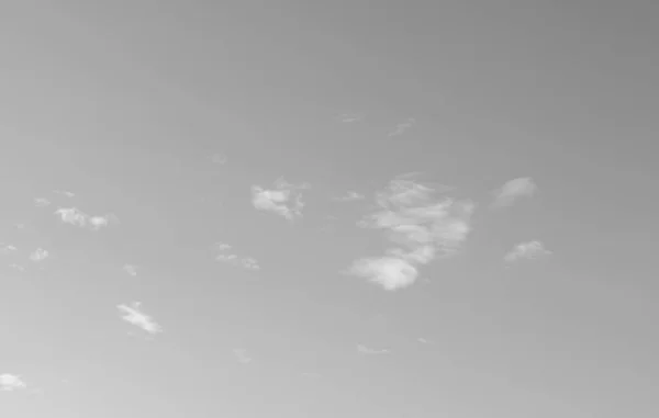 Sky Few Clouds Useful Background Black White — Stock Photo, Image