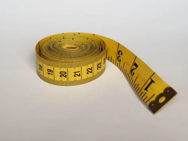 Measuring Tape Flexible Ruler Ribbon Tailoring Both Imperial Metric Units — 图库照片