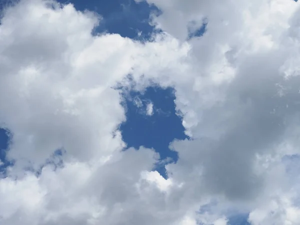 Dramatisk Stormig Blå Himmel Med Moln Användbara Som Bakgrund — Stockfoto