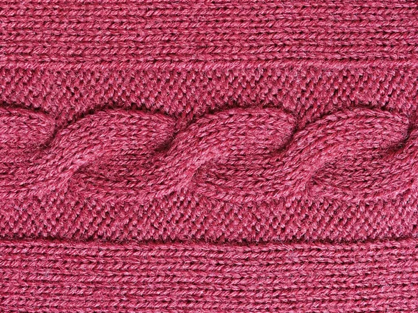 Purpurowa Czerwona Wełna Tekstura Przydatna Jako Tło — Zdjęcie stockowe
