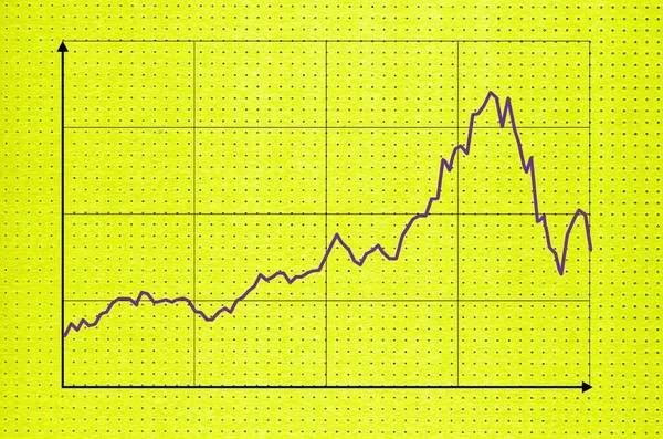 Gráfico Cambio Divisas Sobre Fondo Verde — Foto de Stock