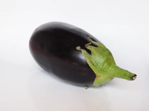 Aubergine Wetenschappelijke Naam Solanum Melongena Aka Eierplant Melongeen Tuinei Groenten — Stockfoto