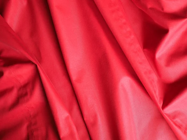 Волнистая Красная Ткань Полиэстера Текстура Полезна Качестве Фона — стоковое фото