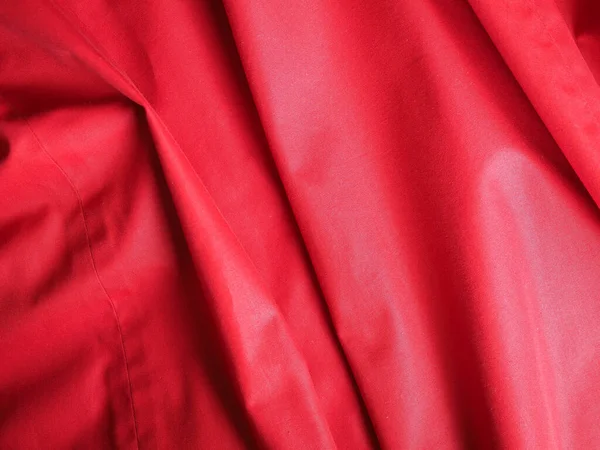 Волнистая Красная Ткань Полиэстера Текстура Полезна Качестве Фона — стоковое фото