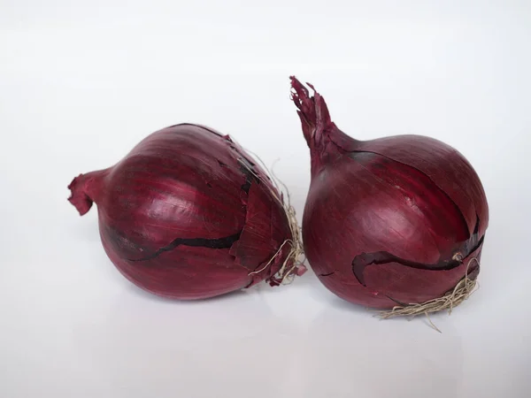 Rode Uien Wetenschappelijke Naam Allium Cepa Aka Bolvormige Groenten Vegetarisch — Stockfoto