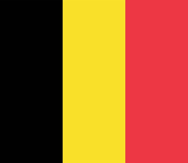 Belgiens Nationella Flagga Belgien Europa — Stockfoto