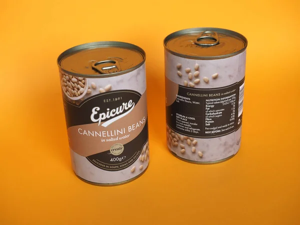 Salt Lake City Usa Circa June 2021 Canned Epicure Cannellini — Stock Photo, Image