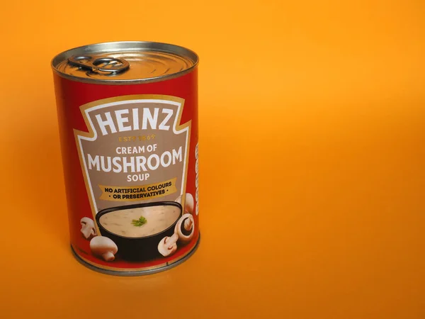Pittsburgh Usa Circa June 2021 Canned Heinz Cream Mushroom Soup — Stock Photo, Image