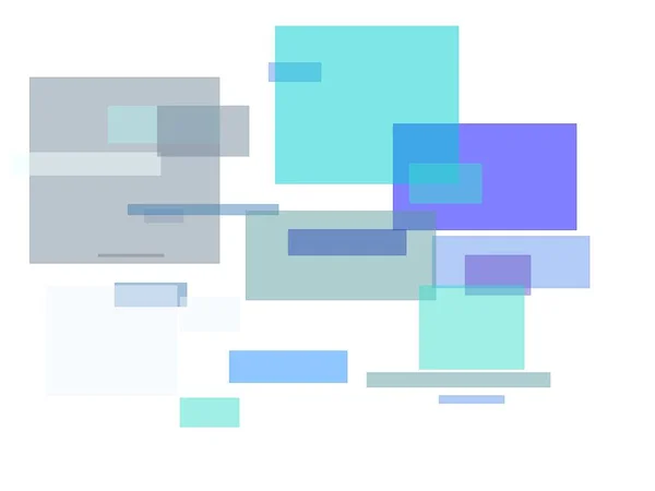 Абстрактна Мінімалістична Синя Ілюстрація Прямокутниками Корисна Фон — стокове фото