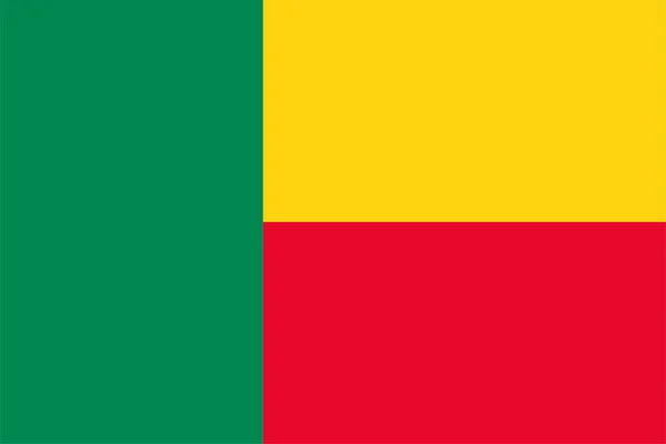 Bandera Nacional Beninesa Benín África — Foto de Stock