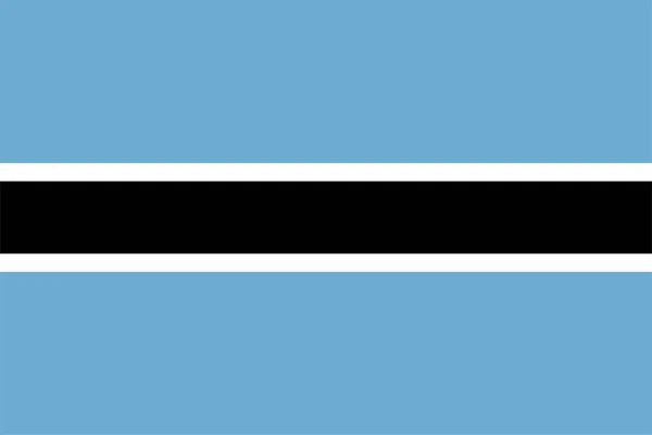 Drapeau National Motswana Botswana Afrique — Photo