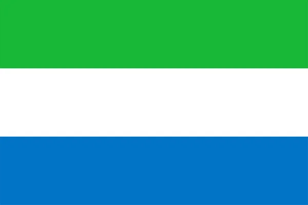 Nationale Vlag Van Sierra Leone Afrika — Stockfoto