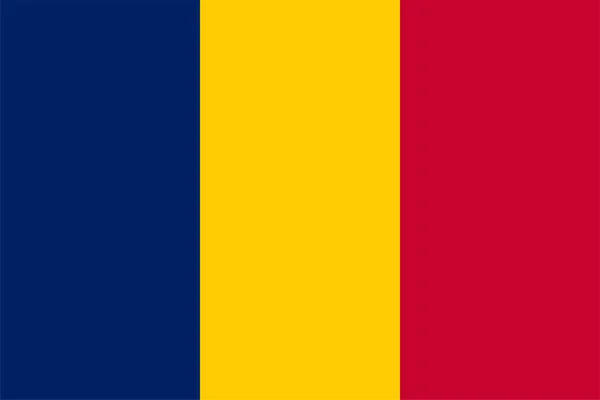 Drapeau National Tchadien Tchad Afrique — Photo